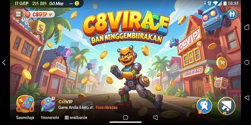 Gameplay dinamis dan seru dalam C8VIP yang menantang pemain.