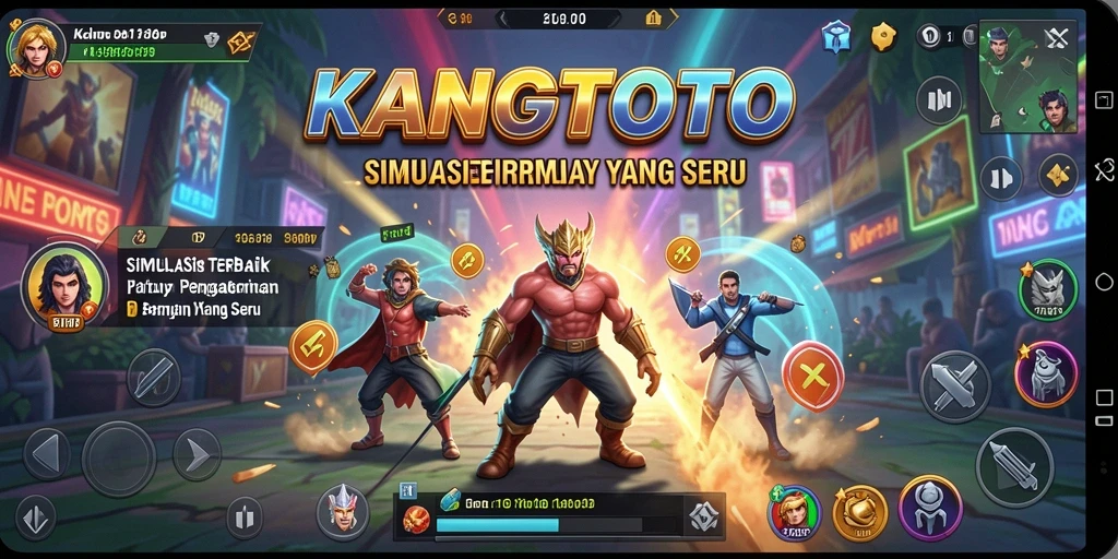 Tangkapan layar utama KANGTOTO menampilkan aksi gameplay yang mendebarkan.