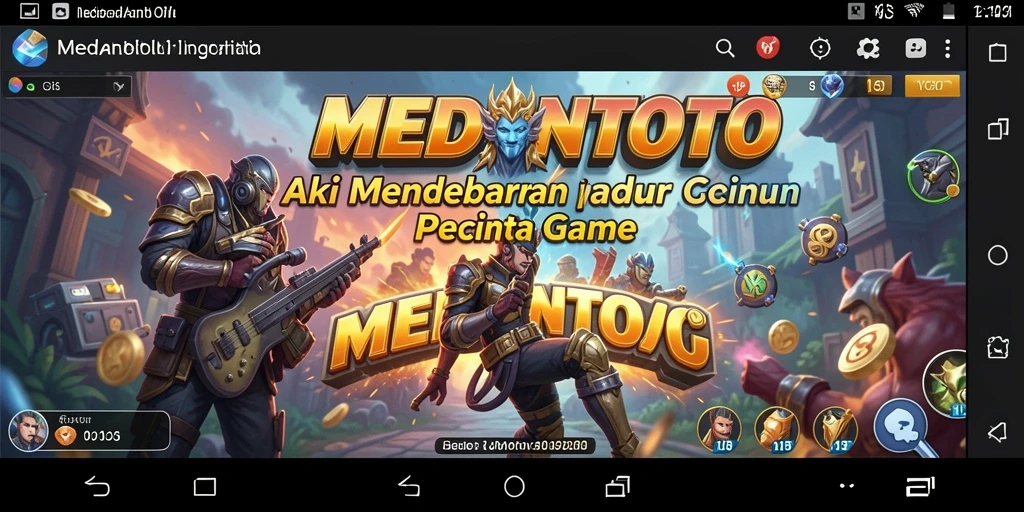 Screenshot MEDANTOTO menampilkan aksi seru dan intens selama gameplay.