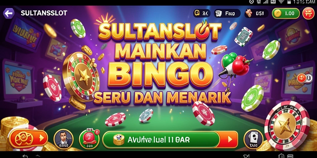 Tampilan menarik gameplay SULTANSLOT dengan pengalaman Bingo yang seru.