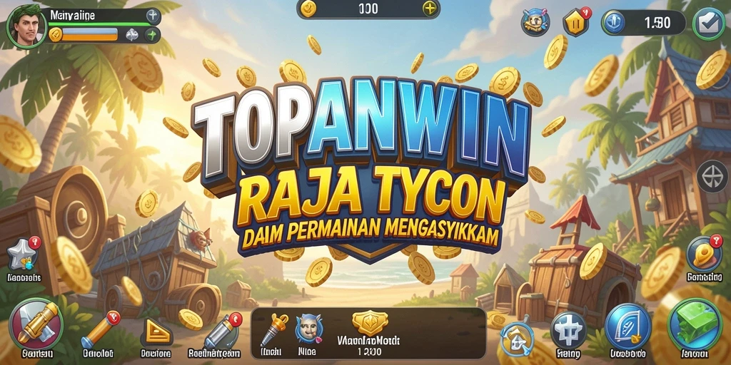 Screenshot gameplay TOPANWIN menampilkan interaksi seru dalam membangun kerajaan bisnis.